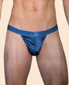 img 2 attached to Silky Smooth And Sexy: Multi-Pack Satin Sport Thongs For Men