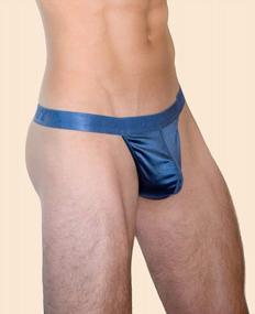 img 1 attached to Silky Smooth And Sexy: Multi-Pack Satin Sport Thongs For Men