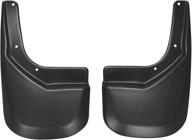 🚗 husky liners mud guards (59421) for 2013-2019 ford escape - rear mud guards in black, set of pcs logo