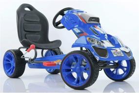 img 2 attached to Revving Up Fun: Blue Hot Wheels XL Pedal Ride On For Kids
