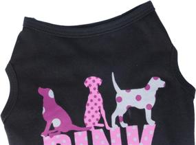 img 2 attached to 🐾 Oasis Plus Pink Dog Printed 100% Cotton Pet T-Shirt Vest Costume Clothes: Ideal for Female and Male Dogs, Cats, and Rabbits