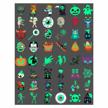 192pcs assorted halloween tattoos for kids - 48 glow in the dark designs | trick or treat favors & candy bag gifts logo