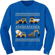 christmas sweater style tractors bulldozers toddler kids sweatshirt - enhancing seo logo