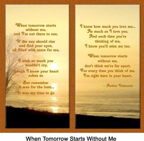 img 3 attached to 🐾 Pet Lover Memorial Gift: "When Tomorrow Starts Without Me" Remembrance Poem, Sympathy Package with Ginger Foil Accented Picture Frame Keepsake for Pet Loss