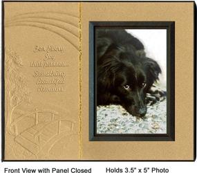 img 2 attached to 🐾 Pet Lover Memorial Gift: "When Tomorrow Starts Without Me" Remembrance Poem, Sympathy Package with Ginger Foil Accented Picture Frame Keepsake for Pet Loss