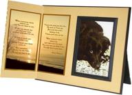 🐾 pet lover memorial gift: "when tomorrow starts without me" remembrance poem, sympathy package with ginger foil accented picture frame keepsake for pet loss logo