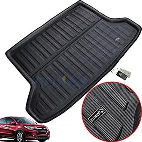 img 1 attached to Custom Fit XUKEY Cargo Liner For Honda HR-V HRV Vezel 2014-2019 Rear Trunk Mat Tray Floor Carpet Luggage Tray With Mud Kick Pad To Protect Tailored To Your Vehicle