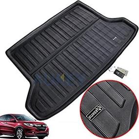 img 3 attached to Custom Fit XUKEY Cargo Liner For Honda HR-V HRV Vezel 2014-2019 Rear Trunk Mat Tray Floor Carpet Luggage Tray With Mud Kick Pad To Protect Tailored To Your Vehicle