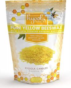 img 3 attached to Hyoola Premium Cosmetic Grade Yellow Beeswax Pellets - 100% Natural And Triple Filtered For Easy Melt - Pure Beeswax Pastilles - 2 Pound Bag