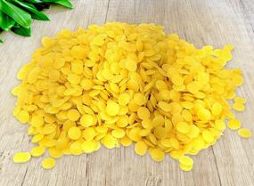 img 1 attached to Hyoola Premium Cosmetic Grade Yellow Beeswax Pellets - 100% Natural And Triple Filtered For Easy Melt - Pure Beeswax Pastilles - 2 Pound Bag