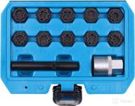 🔧 12-piece beley wheel lock lug nuts removal and socket tool set for mercedes benz - automotive anti-theft lug nuts installation and remover kit logo
