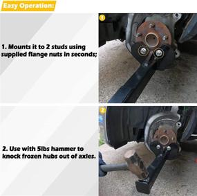 img 1 attached to 🔧 Universal Wheel Bearing Hub Removal Tool – Replacing ATD Tools, Compatible with Axle Bolt Hubs (5, 6, and 8 Lug)