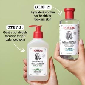img 1 attached to THAYERS Unscented PH Cleanser + Toner Bundle