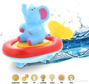 img 4 attached to DolliBu Educational Bathtub Surfaces Toddler Baby & Toddler Toys better for Bath Toys