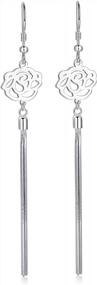 img 3 attached to Sleek And Chic: 11 Trendy Sterling Silver Dangle Earrings For Women And Teen Girls