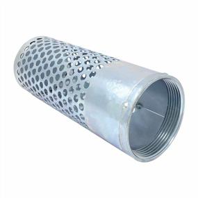 img 2 attached to Gloxco 1-1/2" Long Style Suction Strainer, Round Hole, Zinc Plated Steel (STR-L150)