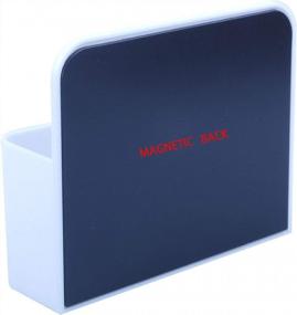 img 1 attached to набор из 2 магнитных держателей маркеров для белой доски - идеально подходит для ручек, карандашей и магнитов для сухого стирания | Идеальный органайзер для хранения холодильника, стальных поверхностей и досок