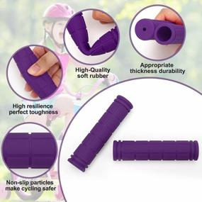 img 2 attached to Non-Slip Rubber Mushroom Bike Grips For Kids Girls Boys - Perfect For Scooters, Cruisers, Seadoos, Tricycles, Mountain Bikes, And More!