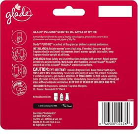 img 3 attached to 🍏 Glade PlugIns Refills Air Freshener, Scented Essential Oils for Home Bathroom, Apple of My Pie, 3.35 Fl Oz, 5 Count – Enhance your space with long-lasting fragrance