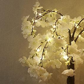 img 1 attached to Потрясающее цветущее вишневое дерево со 180 гирляндами - идеально подходит для весенней свадьбы или вечеринки