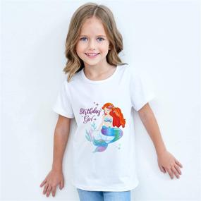 img 2 attached to 🦄 Shop the Charming Ultra Unicorn Birthday Short Sleeve T Shirt for Girls' Clothing!