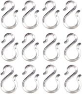 1 7inch clear plastic punch hooks logo