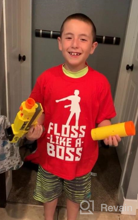 img 1 attached to Get Stylish & Trendy: Floss Like 👕 Boss X Large Boys' Tops, Tees & Shirts review by Saradhi Suter