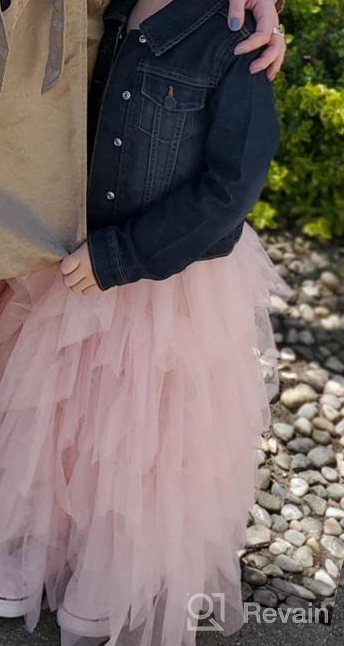 img 1 attached to 👸 Princess Perfect: Flower Girls' Tutu Skirts and Lace Tops in Candy Colors for Birthday Parties review by Kari Miller