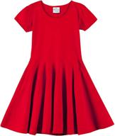 noomelfish sleeve summer dresses pockets girls' clothing : dresses logo