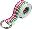 aibearty canvas double waistband rainbow women's accessories at belts logo