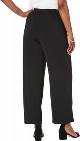 img 2 attached to Plus Size Women'S Wide-Leg Stretch Jersey Pant With Ultrasmooth Fabric From Roamans