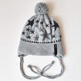 img 1 attached to Warm & Adorable: ENJOYFUR Toddler Winter Hats With Ear Flaps & Fur Pom Pom For Girls And Boys