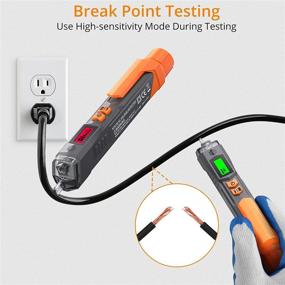 img 1 attached to Neoteck Voltage Tester/Non Contact Voltage Tester 12-1000V/48-1000V Adjustable Sensitivity AC Voltage Detector Tester Pen Live/Null Wire Tester With LCD Display Buzzer Alarm Wire Breakpoint Finder