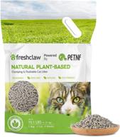 🐱 petnf tofu cat litter - natural flushable kitten litter, unscented, ultra clumping plant litter with pea flavor and activated charcoal double shot deodorization. zero dust, low tracking, biodegradable. logo