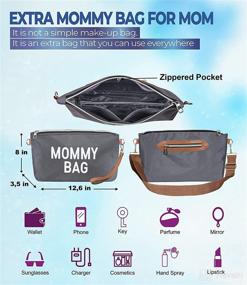 img 1 attached to 👜 Mom's Essential Diaper Bag Tote with Changing Pad - Ideal for Hospital, Labor & Delivery
