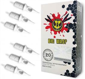 img 3 attached to BIGWASP Professional Bugpin 7RL Tattoo Needle Cartridge - Pack Of 20 Disposable #10 Needles For Precise Linework