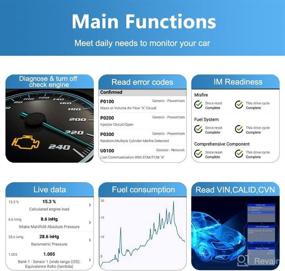 img 3 attached to 📱 Bluetooth сканер OBD2 для iOS iPhone и Android, считыватель автомобильных ошибок OBDII для очистки кодов ошибок, автомобильный диагностический инструмент для автомобилей с 1996 года выпуска и новее.