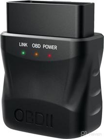 img 4 attached to 📱 Bluetooth сканер OBD2 для iOS iPhone и Android, считыватель автомобильных ошибок OBDII для очистки кодов ошибок, автомобильный диагностический инструмент для автомобилей с 1996 года выпуска и новее.