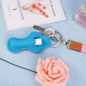img 2 attached to Chapstick Holder Keychain Cute Design Neoprene Lip Balm Keychain Holder…