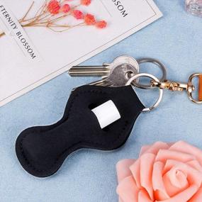 img 1 attached to Chapstick Holder Keychain Cute Design Neoprene Lip Balm Keychain Holder…