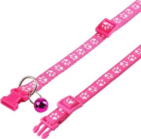 img 2 attached to YUIONNAY Adjustable Puppy Collars with Bell - Ideal Collars for Litter Pups & Newborn Kittens