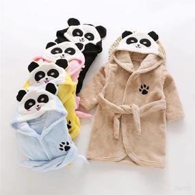 img 2 attached to JUNG KOOK Toddler Bathrobe Night Robe Apparel & Accessories Baby Boys : Clothing