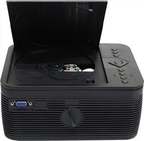 img 1 attached to Impecca VP-220K Черный светодиодный проектор для домашнего кинотеатра со встроенным DVD-плеером и 120-дюймовым проектором, качеством HD, 4-дюймовым объективом и стереодинамиками - оптимизирован для поисковых систем