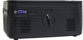 img 2 attached to Impecca VP-220K Black LED Home Theater Projector With Built-In DVD Player And 120" Projection, HD Quality, 4-Inch Lens, And Stereo Speakers - Optimized For Search Engines