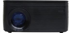 img 3 attached to Impecca VP-220K Черный светодиодный проектор для домашнего кинотеатра со встроенным DVD-плеером и 120-дюймовым проектором, качеством HD, 4-дюймовым объективом и стереодинамиками - оптимизирован для поисковых систем