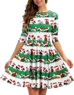 gludear christmas womens printed cocktail women's clothing via dresses logo