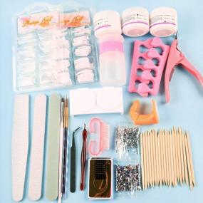 img 1 attached to Acrylic Nail Kit Set Professional Acrylic With Everything For Beginners Acrylic Powder Liquid Monomer Set With Glitter Powder False Tips Nail Art Decoration Tools Manicure Kit For Women
