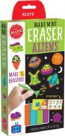 create adorable miniature alien erasers logo