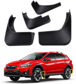 img 2 attached to Subaru Crosstrek 2018-2022 Mud Flaps Kit - 🚗 Mud Splash Guard Front and Rear 4-PC Set by TOPGRIL
