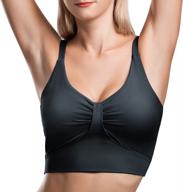 niksa women's medium support padded sports bra and tank tops - perfect for yoga and workouts with removable cups logo